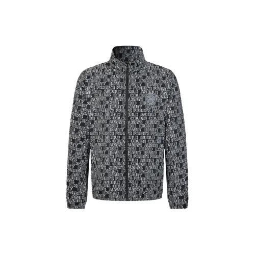 FERRE Jackets Men Black Floral Edition