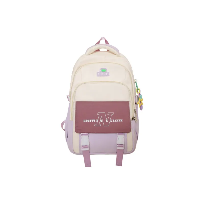 Alcohol Dragon Nylon Backpack Regular Unisex Black/Purple/Red/Khaki/White/Blue-8