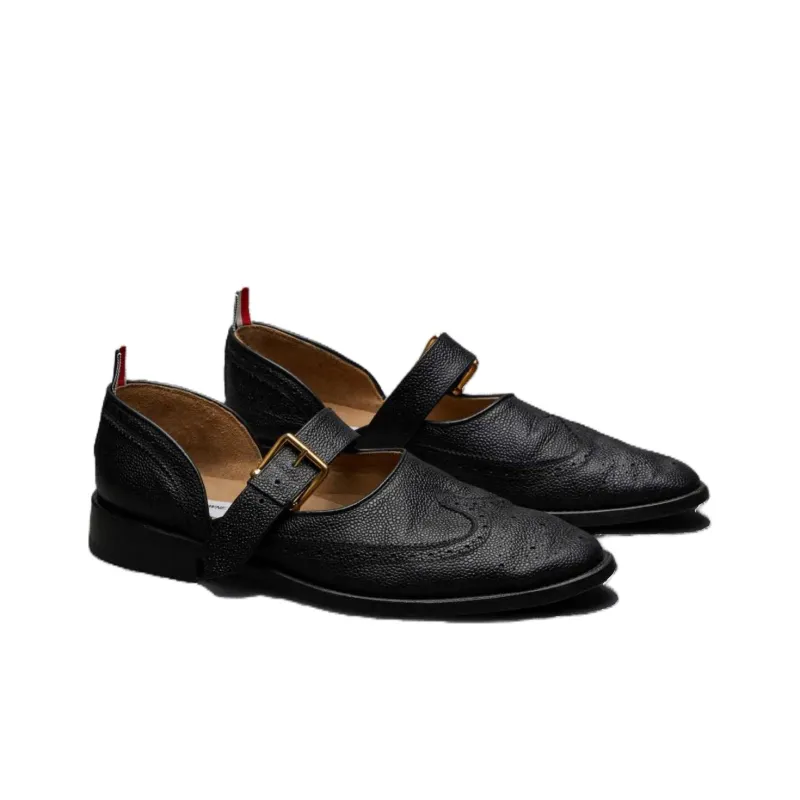 THOM BROWNE D'orsay Buckled Loafers-2