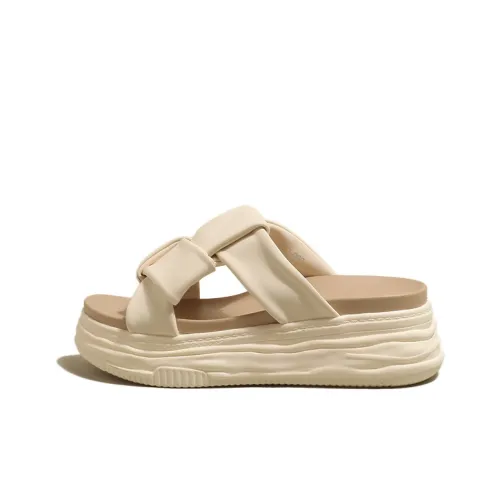 Teresa Slide Slippers Women's Beige