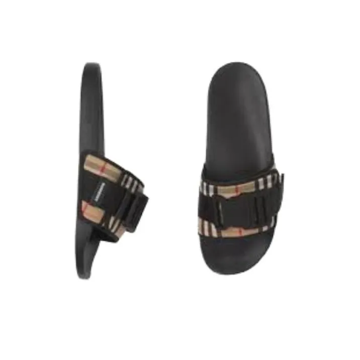 Burberry Vintage Check Buckled Slides-2