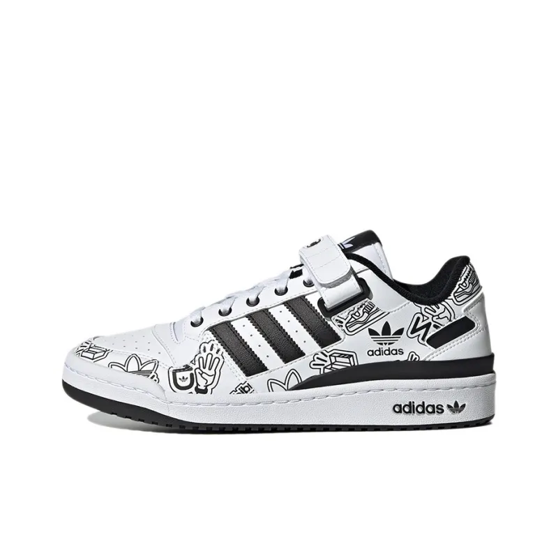Adidas Forum 84 Low Bold Graphics White Black-0