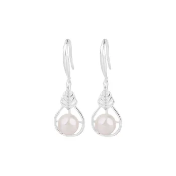 U state Sterling Silver 990 Earrings Women's