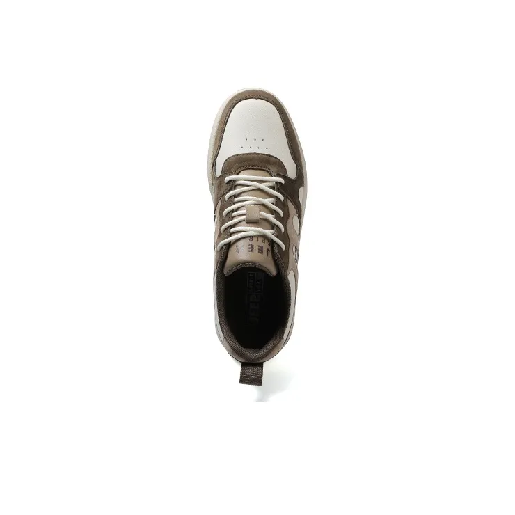 JEEP SPIRIT Anti-Slip Wear-Resistant Lightweight Breathable Low-Top Skateboard Shoes Men's Light Sandy-6