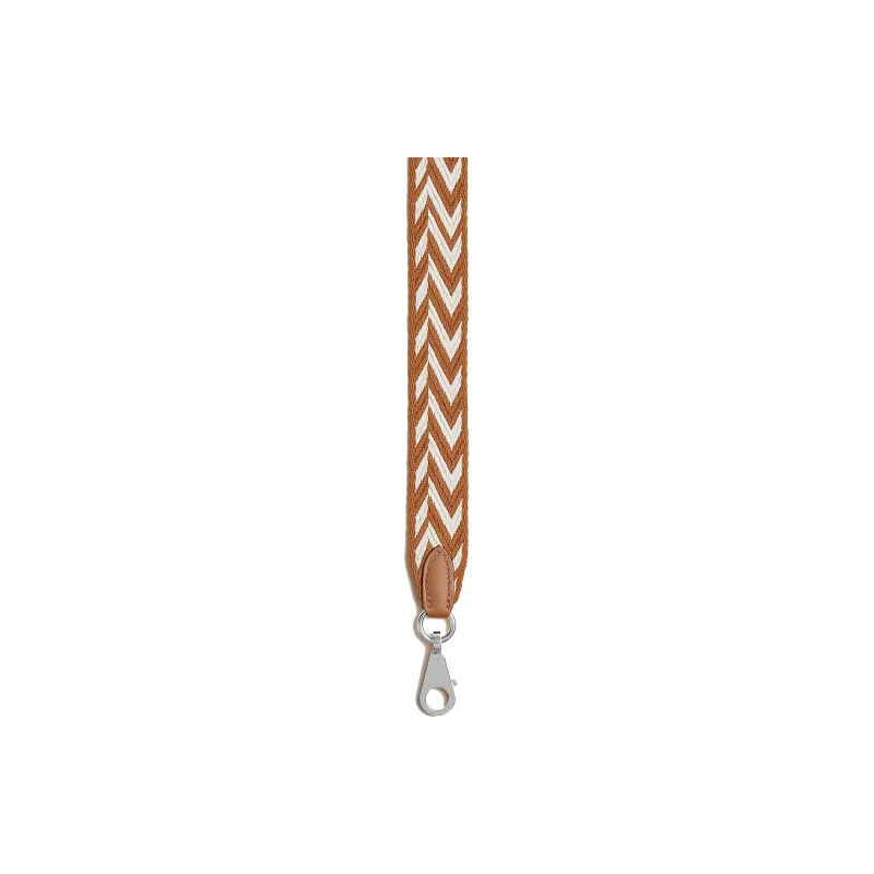 HERMES Kelly Pocket Zigzag Canvas With Swift Calfskin Bag Strap Women's Gold & White-6