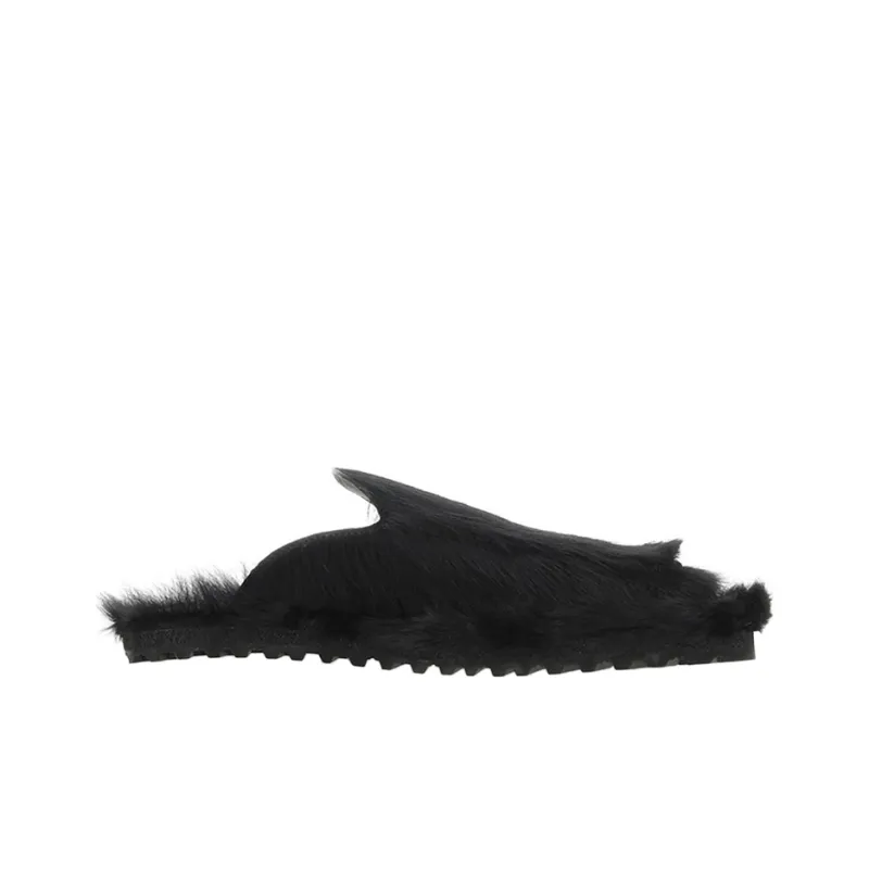 DRIES VAN NOTEN Wrap-toe Slippers Men's Black-1