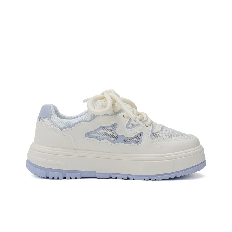 YOBN SMILE Wear-resistant Lightweight Breathable And Non-slip. Low-Top Skateboard Shoes Women's-3