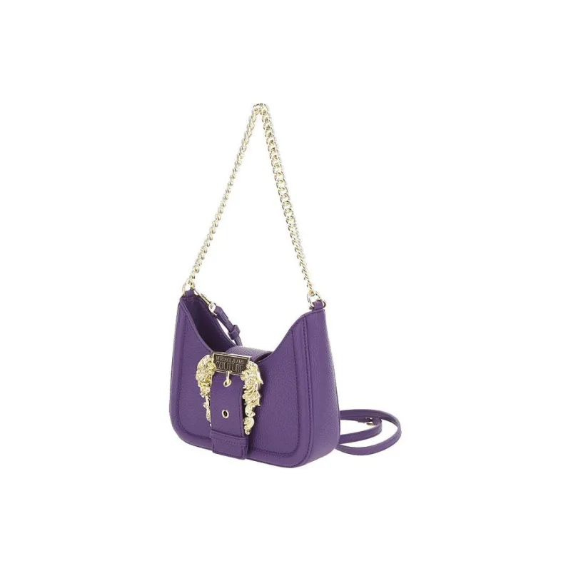VERSACE JEANS COUTURE Polyurethane Crossbody Handbag, Shoulder Bag Women's Purple-3