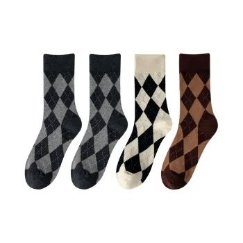 XXLLG Mid Calf Socks Women's 4 Pack