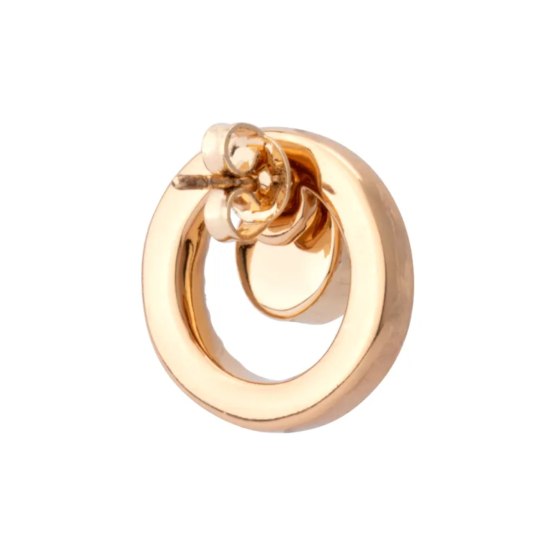 COACH Alloy Stud Earrings Women's Gold-2