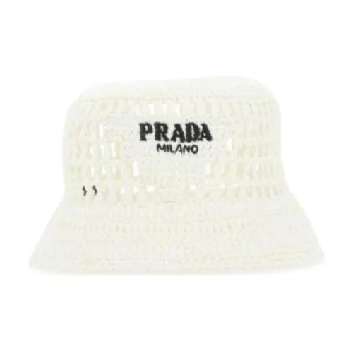 PRADA Raffia Bucket Hat