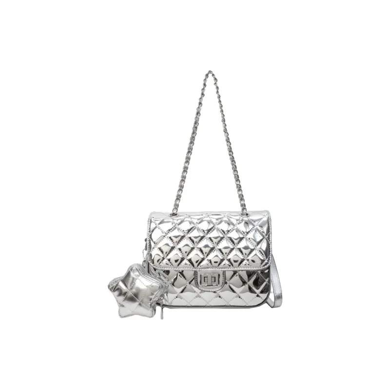 Bywhich PU Backpack Regular Women's Silver-0