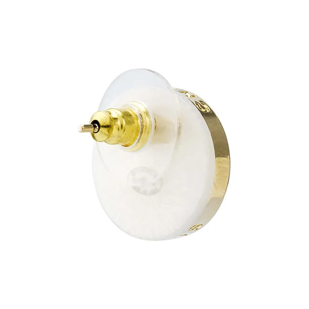 CHANEL Gold Plated Stud Earrings Women's Gold-2