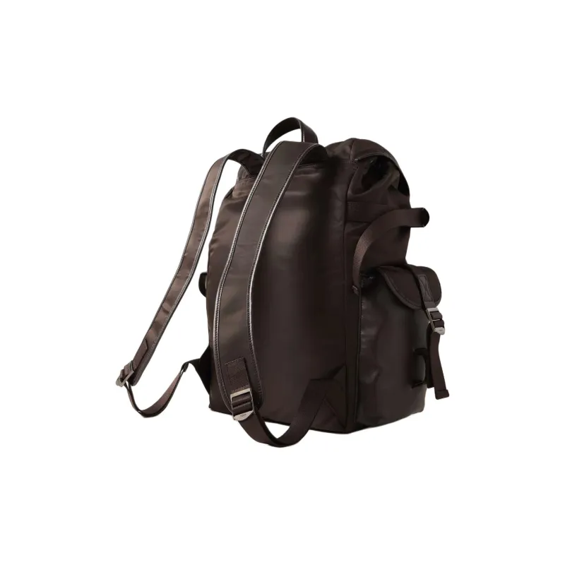 TOD'S Nylon Backpack Men's Brown-1