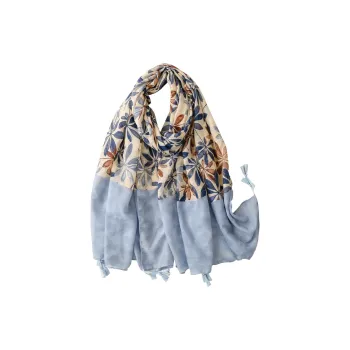Eucalyptus Ornamentation Silk Scarves Women's