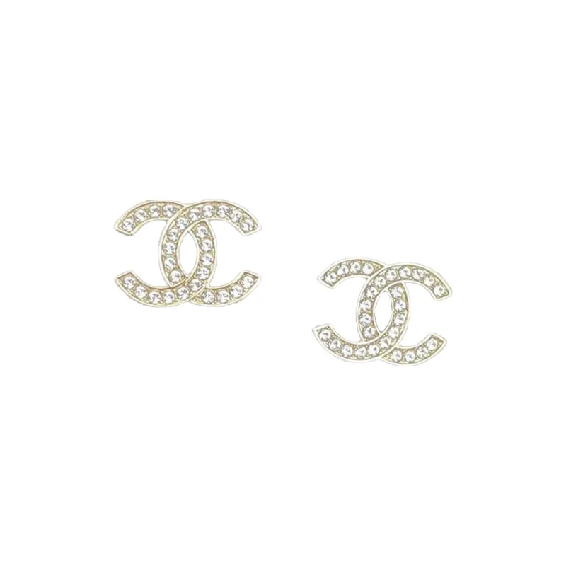 CHANEL 1980 1990 Cc Rhinestone embellished Brooch-0