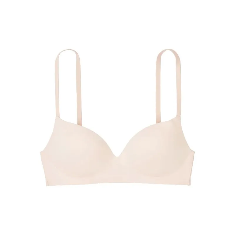 Victoria's Secret INCREDIBLE Collection 6940 Gathering Wireless Push Up Bra Women's Champagne-0