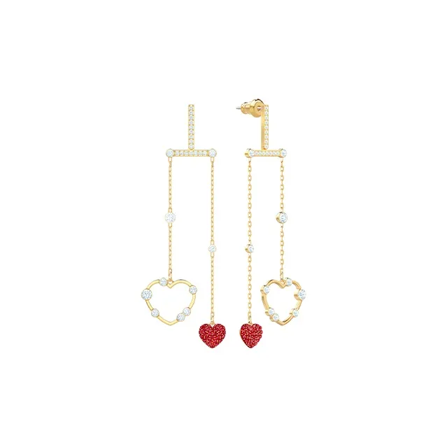 Swarovski Oxo Stud Earrings Women's Red-1