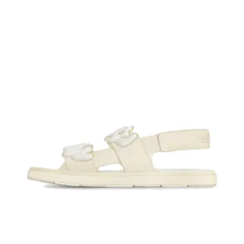 LOUIS VUITTON Flower Beach Sandals Men's White