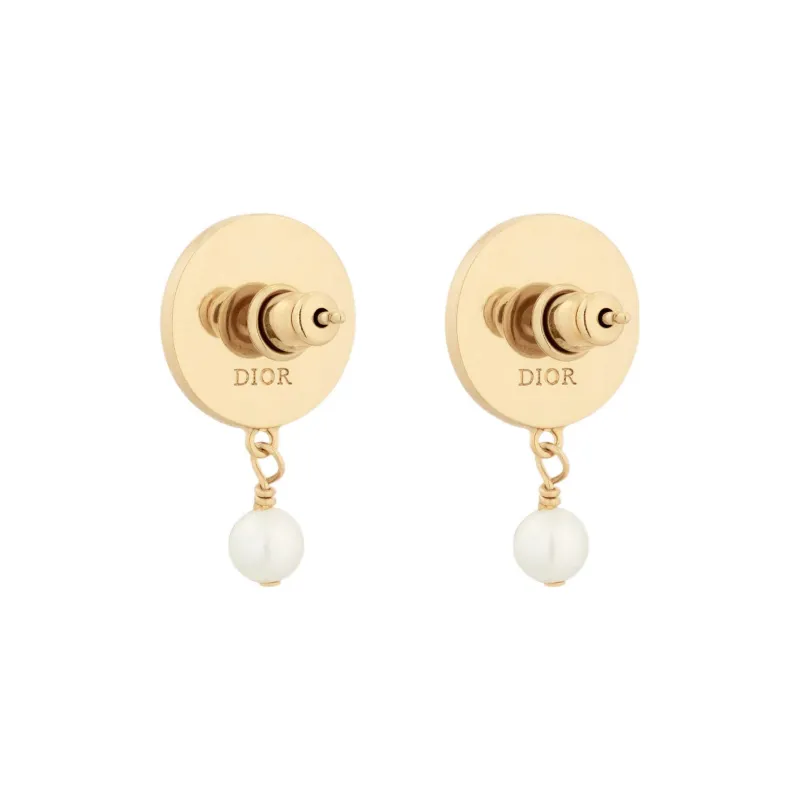 DIOR Stud Earrings Women's Gold-2