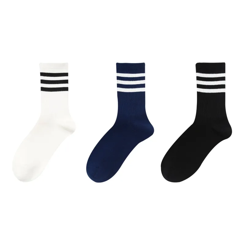 XXLLG Mid Calf Socks Unisex 3 Pack-7