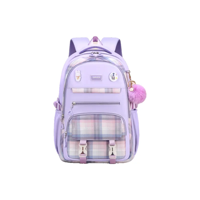 Carissa Oxford Backpack Regular Women's Purple/Pink/Black-2