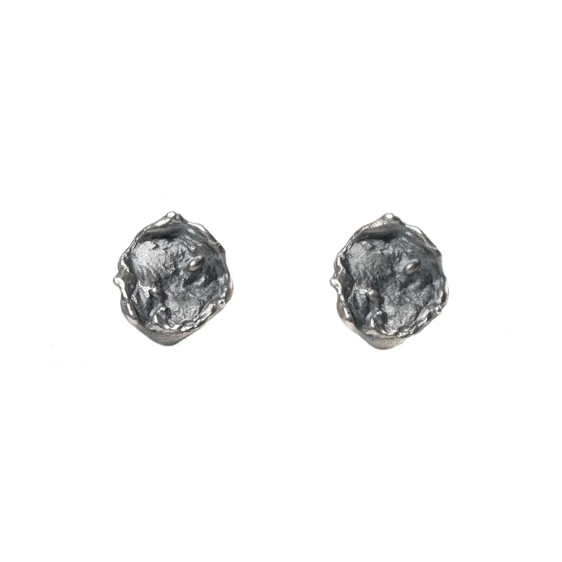 M.Wong 925 Sterling Silver Stud Earrings Unisex-3
