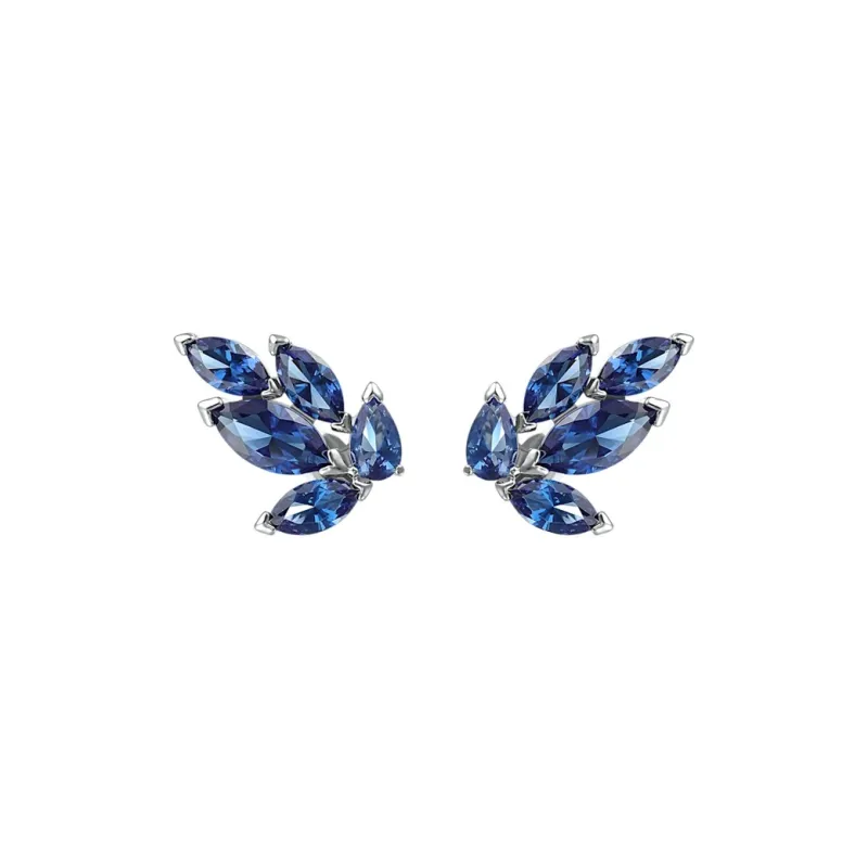 Swarovski Louison Stud Earrings Women's Blue-0