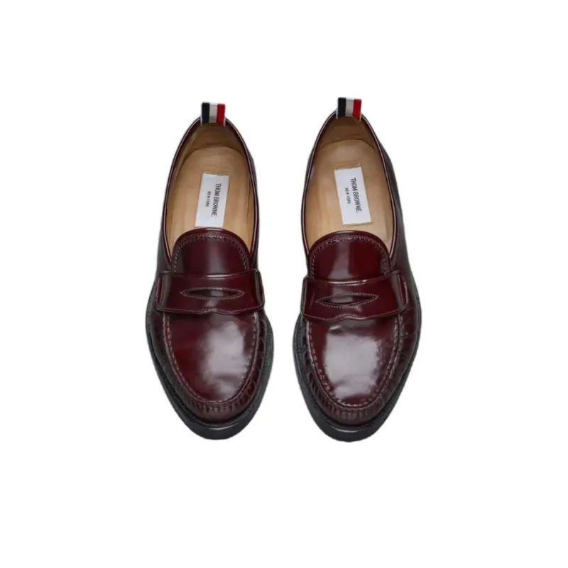 THOM BROWNE· Loafers Men's Brown-3