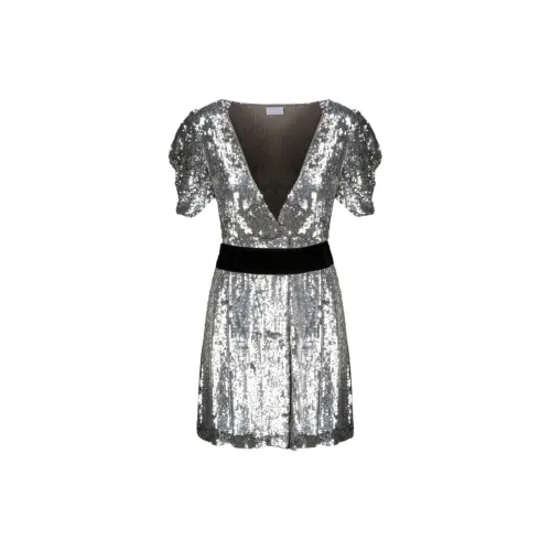 PAROSH Short-Sleeved Dresses Women's Silver