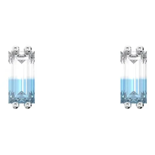 Swarovski Stilla Rhodium Plated Stud Earrings Women's