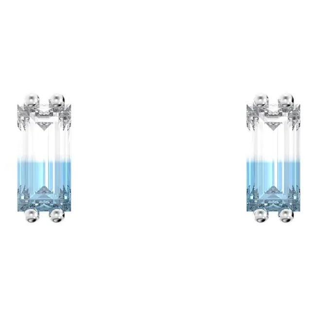 Swarovski Stilla Rhodium Plated Stud Earrings Women's-0