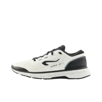 DECATHLON Kiprun KS500 Cushioning Wear-Resistant Low-Top Running Shoes Men's White Black
