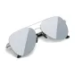 Silver Frame with Mirrored Lens