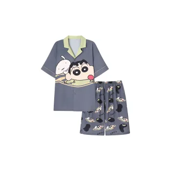 Follow The United States Pajama Set Men's Light Gray Blue