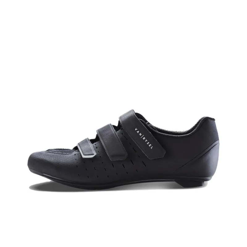 DECATHLON Cushioned Slip Resistant Low Top Cycling Shoes Men's Black-0
