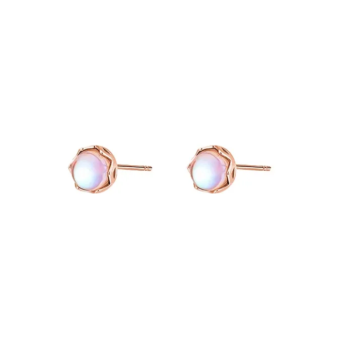 ZWU 999 Fine Silver Stud Earrings Women's-0