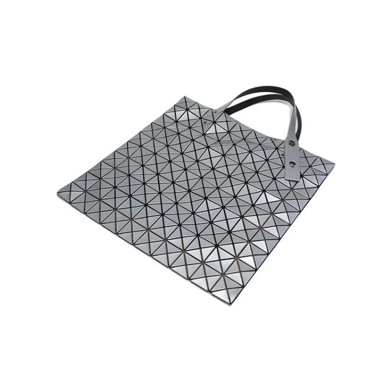 ISSEY MIYAKE Prism Polyvinyl Chloride Tote Bag Shopping Bag Handbag Women's Silver-5