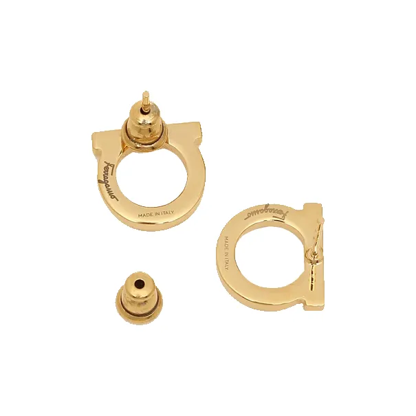 Ferragamo Embellished Gancini Earrings-1