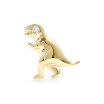 COACH 14K Gold Stud Earrings Unisex Gold