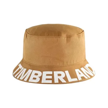 Timberland Cotton Bucket Hats Unisex Brown
