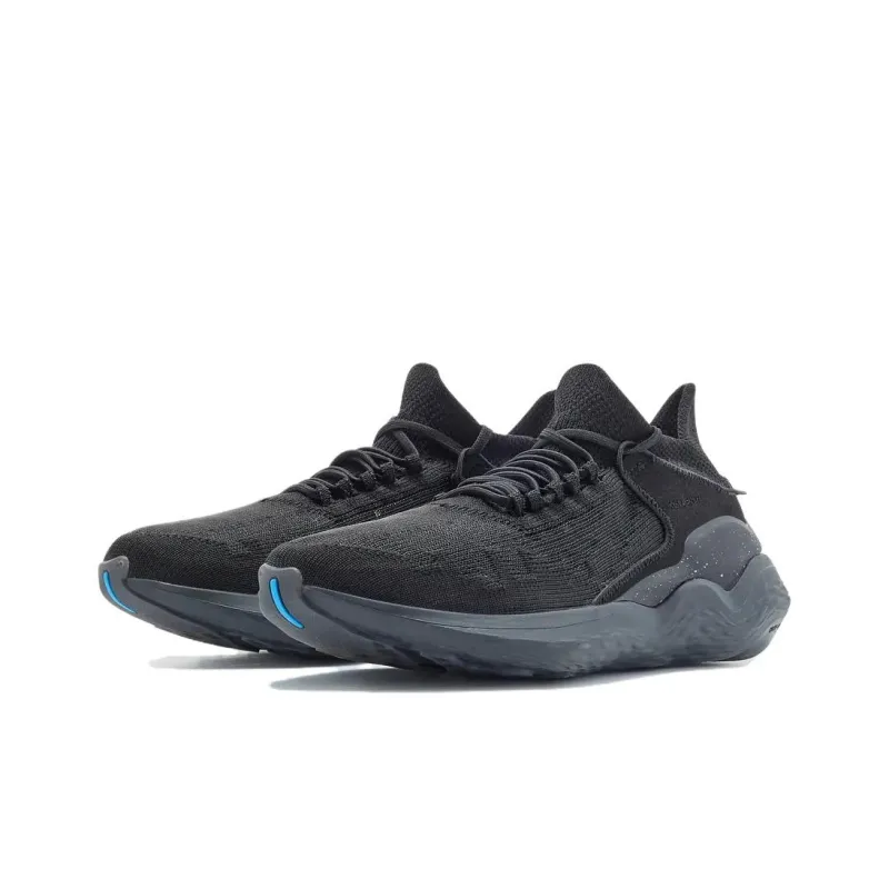 DECATHLON Cushioning Anti Slip And Wear Resistant Support Breathable Low Top Running Shoes Men's Black-1