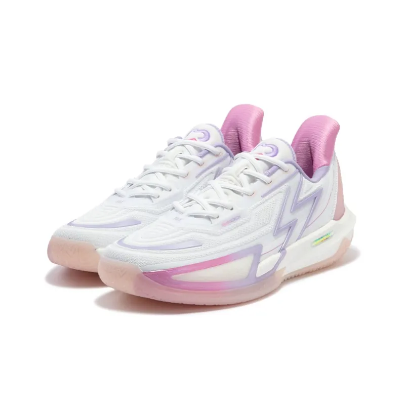 361° BIG3 4.0 Quick Pro Basketball Shoes Men Low Top 361 Degrees White/Digital Lavender-2