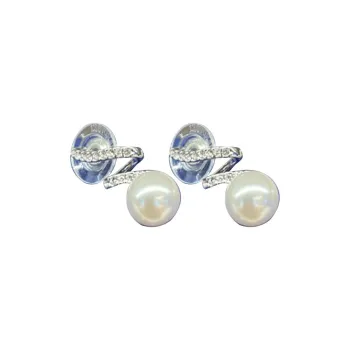 Swarovski Gabriella Stud Earrings Women's Silver