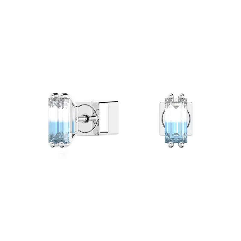 Swarovski Stilla Rhodium Plated Stud Earrings Women's-1