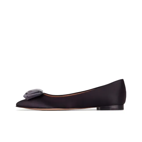 GIANVITO ROSSI Jaipur Satin Flats