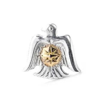 GOD SUNS 18K Gold 950 Silver Stud Earrings Unisex