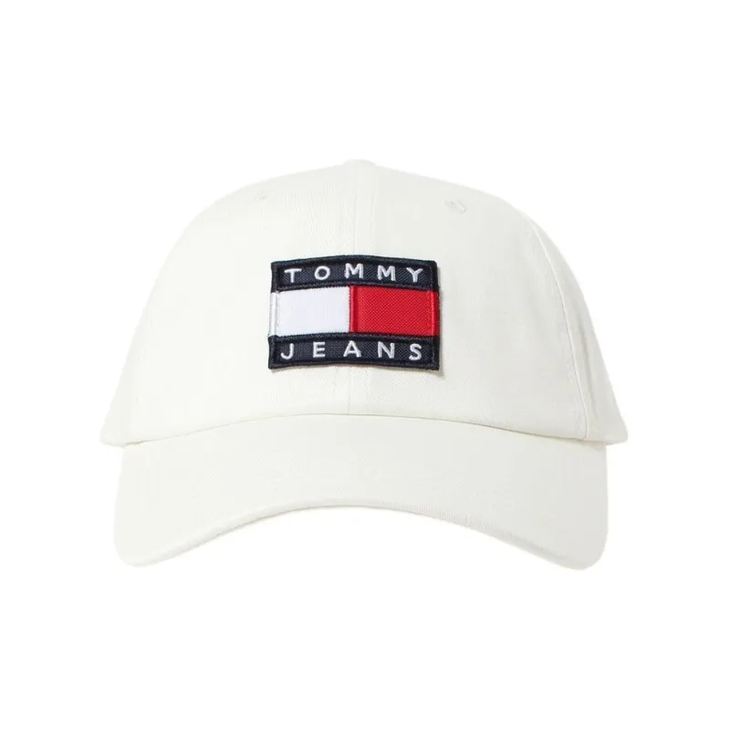 Tommy Hilfiger Cotton Baseball Caps Women's Ecru-1