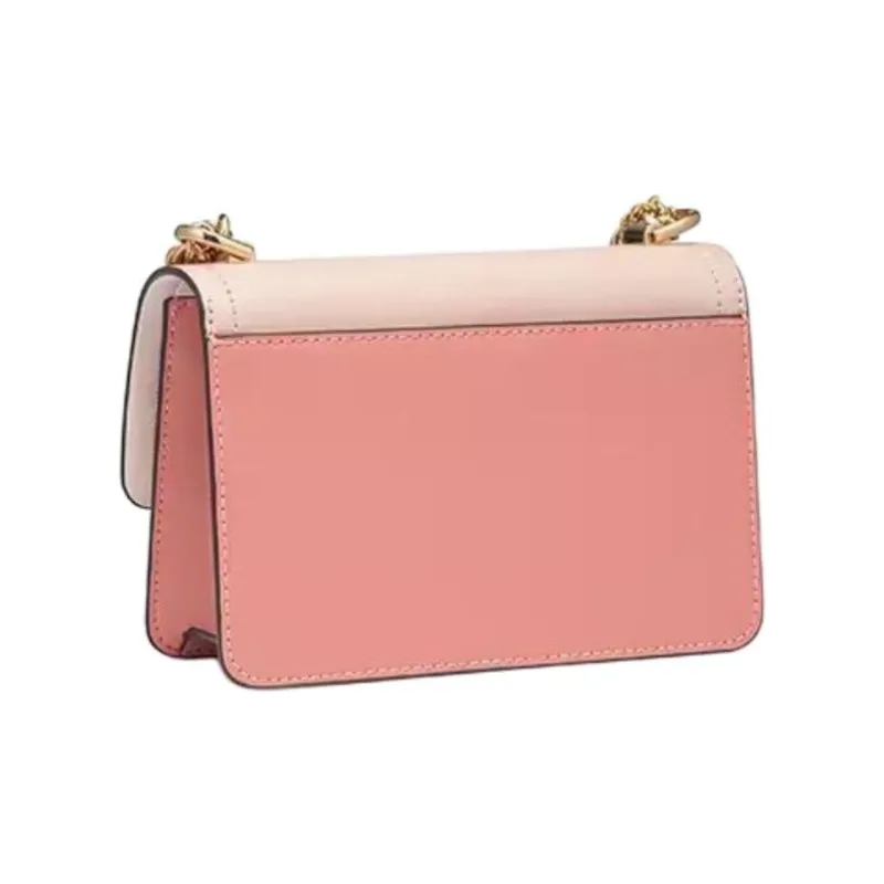MICHAEL KORS Heather Cow Leather Crossbody Bag, Shoulder Bag Mini Women's Rose Pink-1