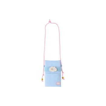 VANWALK Nylon One Shoulder Crossbody Cell Phone Pouch Trumpets Women's Blue/Yellow/Pink